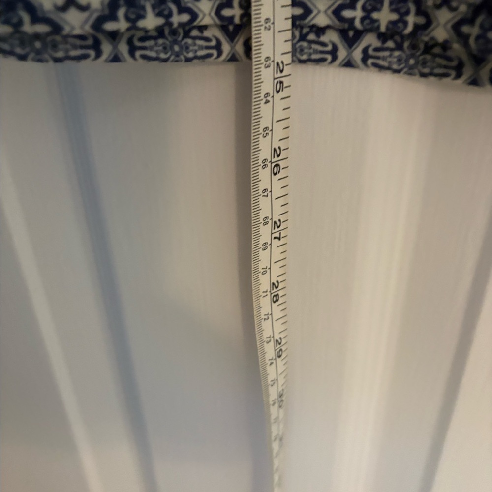 NWOT Sahalie Navy and White Geometric Short Sleeve Top - Picture 8 of 9